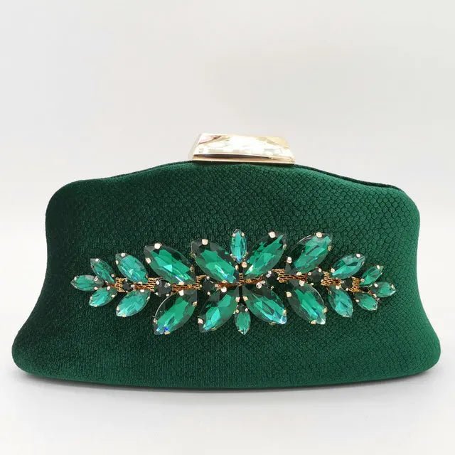Glitter Crystal Evening Clutch - Luzilly Bridal & Apparel