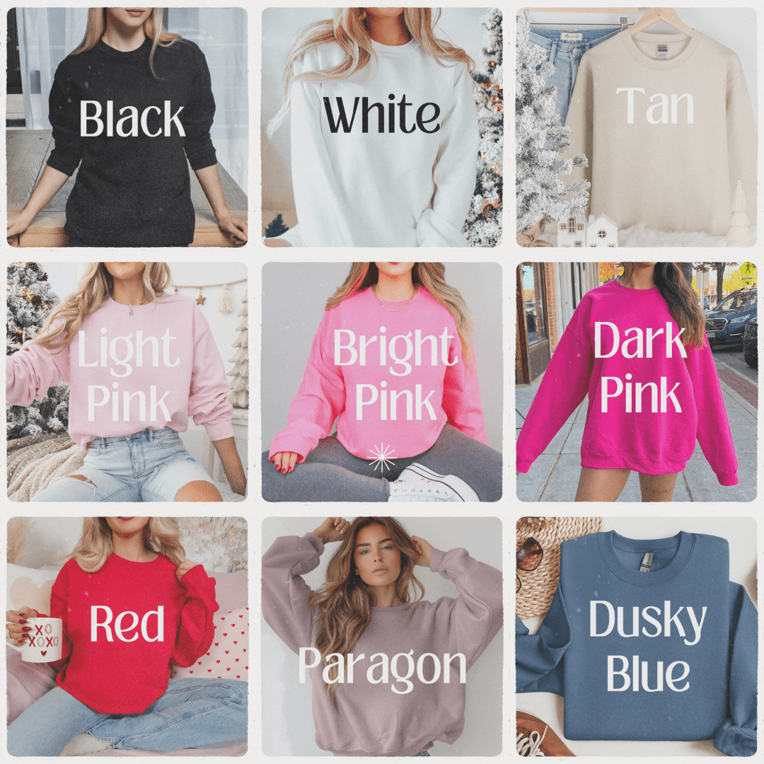 Glitter Embroidered Bride or Wifey Sweatshirt - Luzilly Bridal & Apparel
