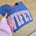 Glitter Embroidered Bride or Wifey Sweatshirt - Luzilly Bridal & Apparel