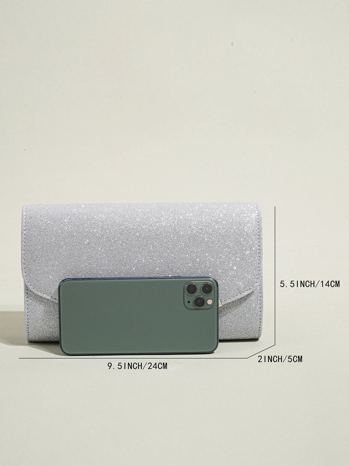 Glitter Envelope Evening Clutch - Luzilly Bridal & Apparel