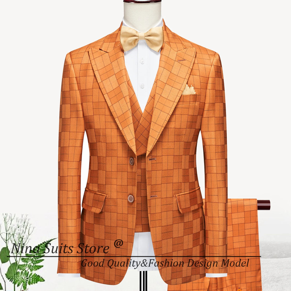 G&N 2026 New Series Men Suits Blazer Beautiful Lilac Purple Floral Pattern Tuxedos 3 Pieces Formal Party Costume Homme Slim Fit - Luzilly Bridal & Apparel