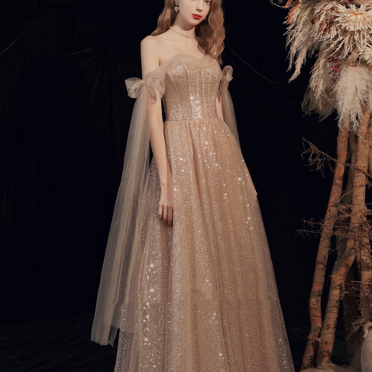 Gold Bandage Evening Dress - Luzilly Bridal & Apparel