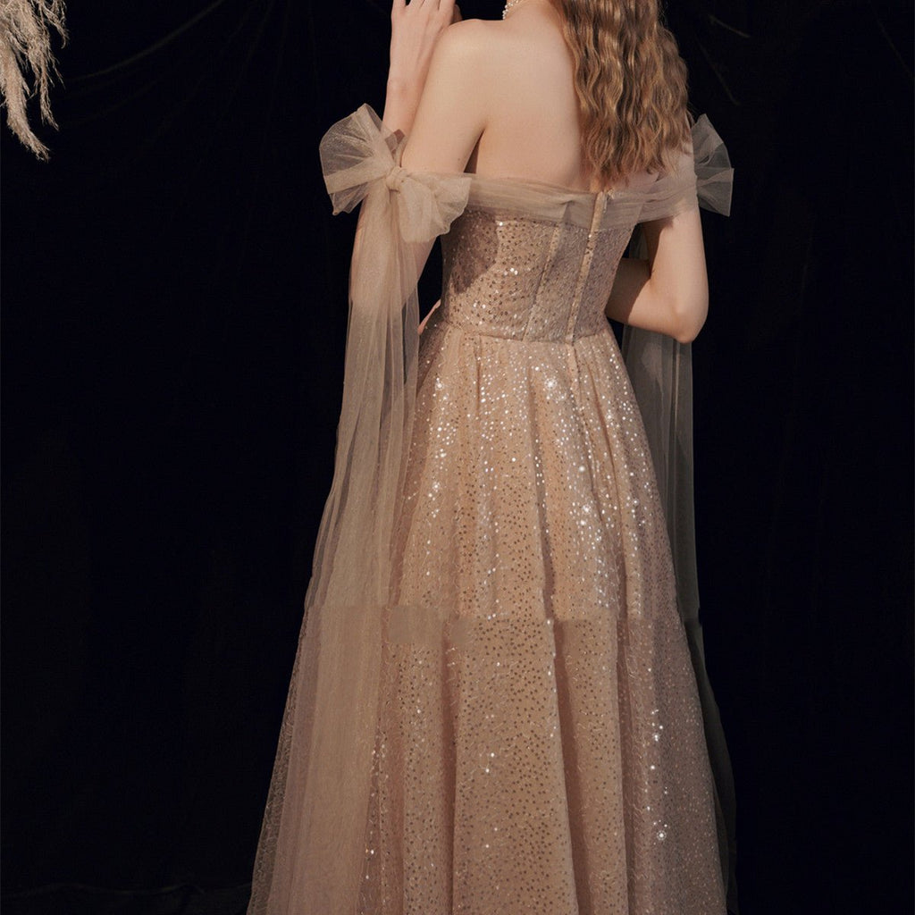 Gold Bandage Evening Dress - Luzilly Bridal & Apparel