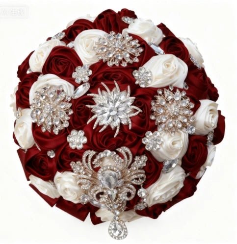 Gold Rose Wedding Bouquet - Luzilly Bridal & Apparel