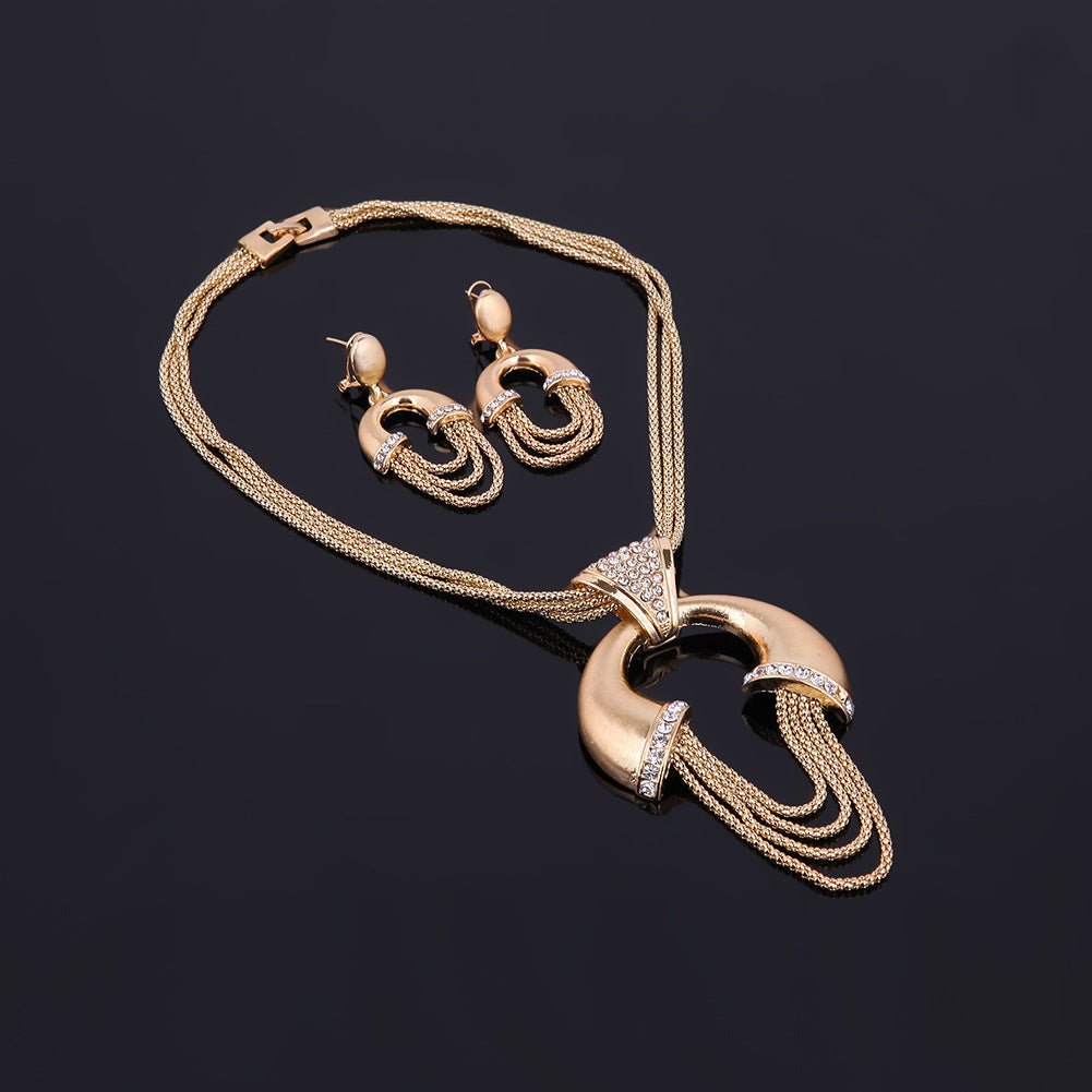 Gold-Tone Bridal Jewelry Set (4-Piece) - Luzilly Bridal & Apparel