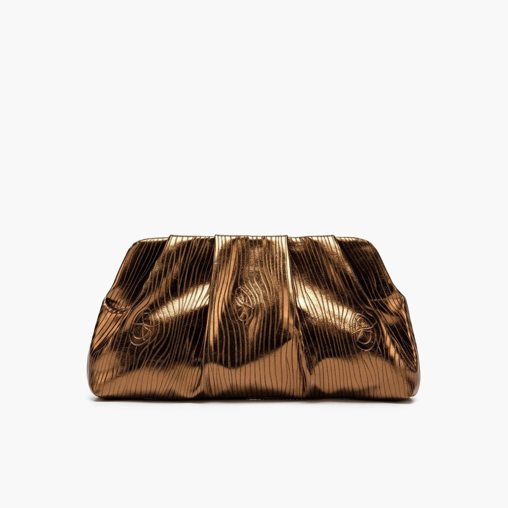 Golden Designer Evening Clutch - Luzilly Bridal & Apparel