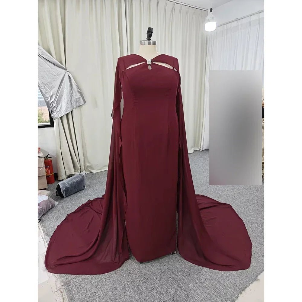 Green Chiffon Backless Mother of the Bride Dress - Luzilly Bridal & Apparel