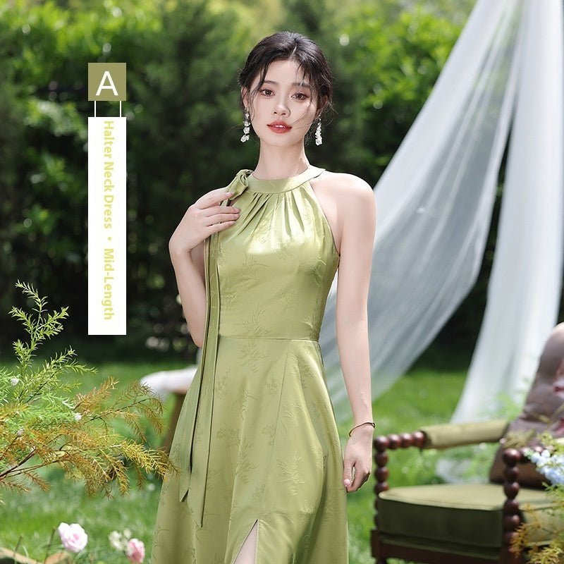 Green National Style Element Bridesmaid Dress - Luzilly Bridal & Apparel