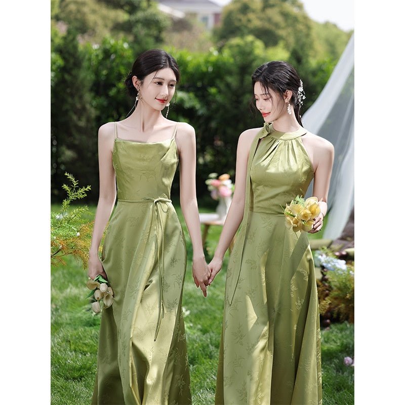 Green National Style Element Bridesmaid Dress - Luzilly Bridal & Apparel