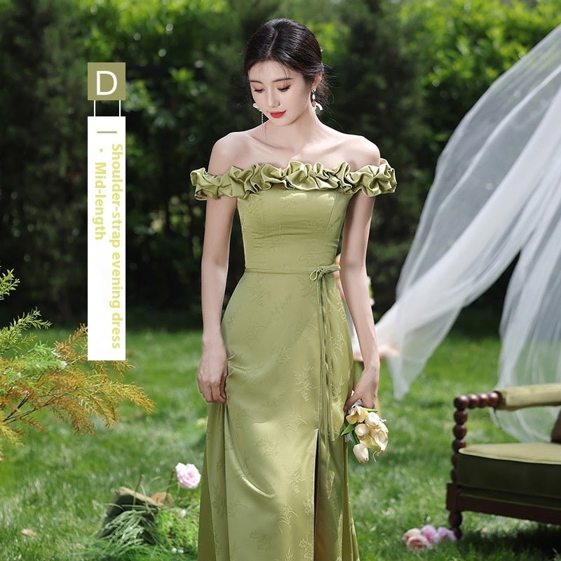 Green National Style Element Bridesmaid Dress - Luzilly Bridal & Apparel