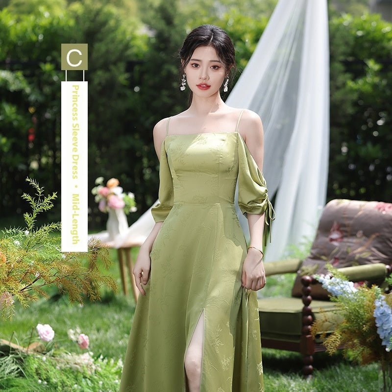 Green Bridesmaid Dress with Length and Style Options - Luzilly Bridal & Apparel