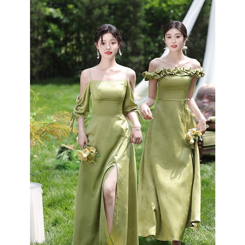 Green National Style Element Bridesmaid Dress - Luzilly Bridal & Apparel