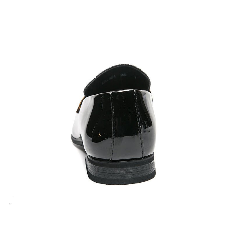 Hairstylist Male Shoe Club Pointed Tassel Foot Pedals Small Leather Shoes - Luzilly Bridal & Apparel