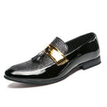 Hairstylist Male Shoe Club Pointed Tassel Foot Pedals Small Leather Shoes - Luzilly Bridal & Apparel