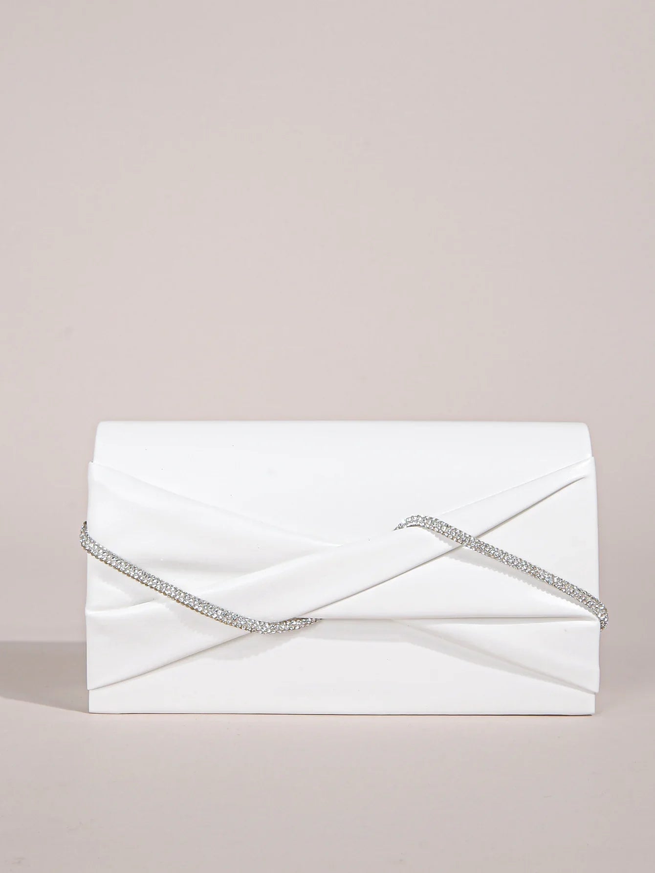 Hand Clutch Bag & Evening Clutch Bag for Women | Sparkling Crystal Rope Ruched Handbags & Glitter Envelope Purse for Party Girls - Luzilly Bridal & Apparel