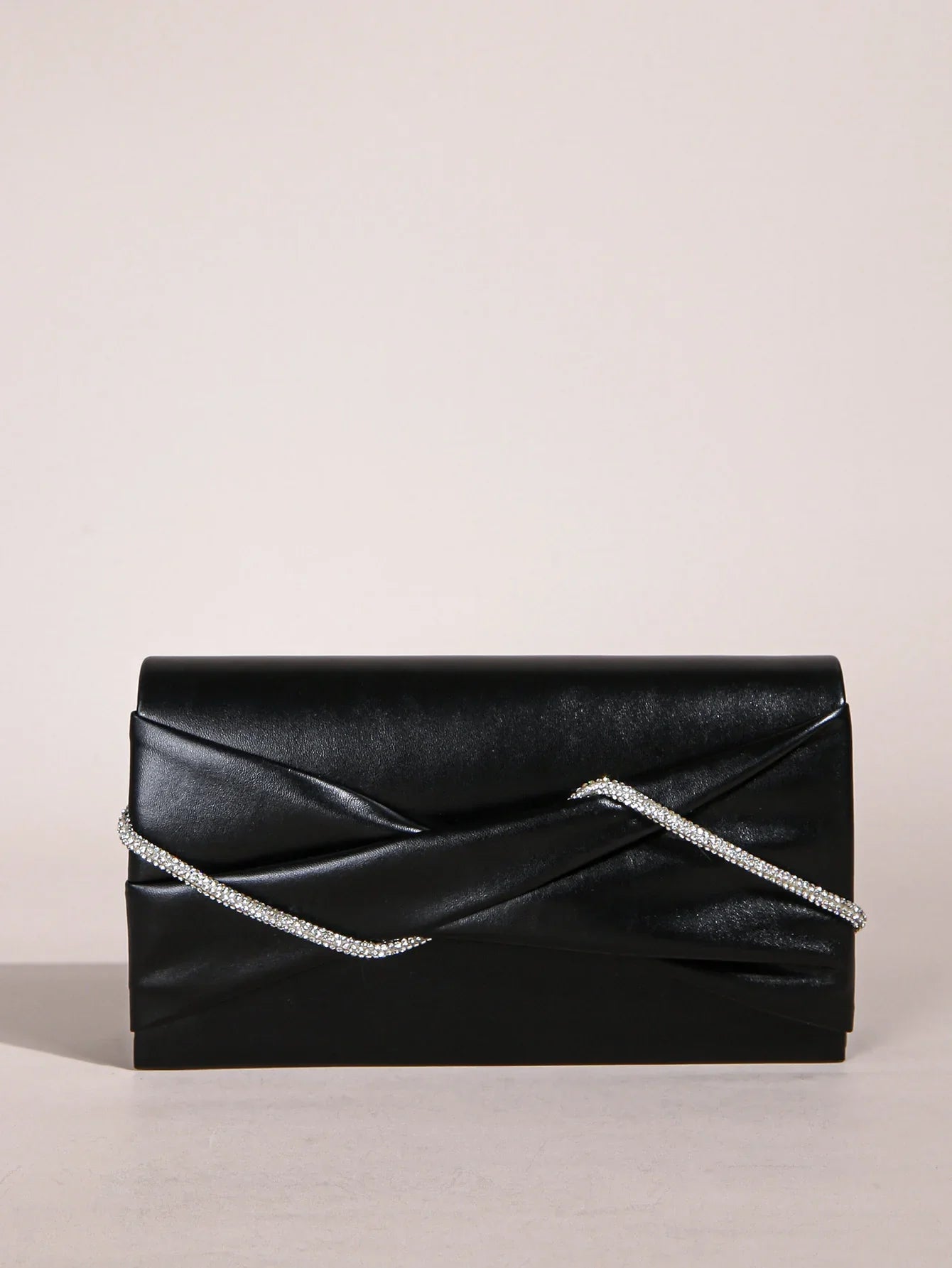 Hand Clutch Bag & Evening Clutch Bag for Women | Sparkling Crystal Rope Ruched Handbags & Glitter Envelope Purse for Party Girls - Luzilly Bridal & Apparel