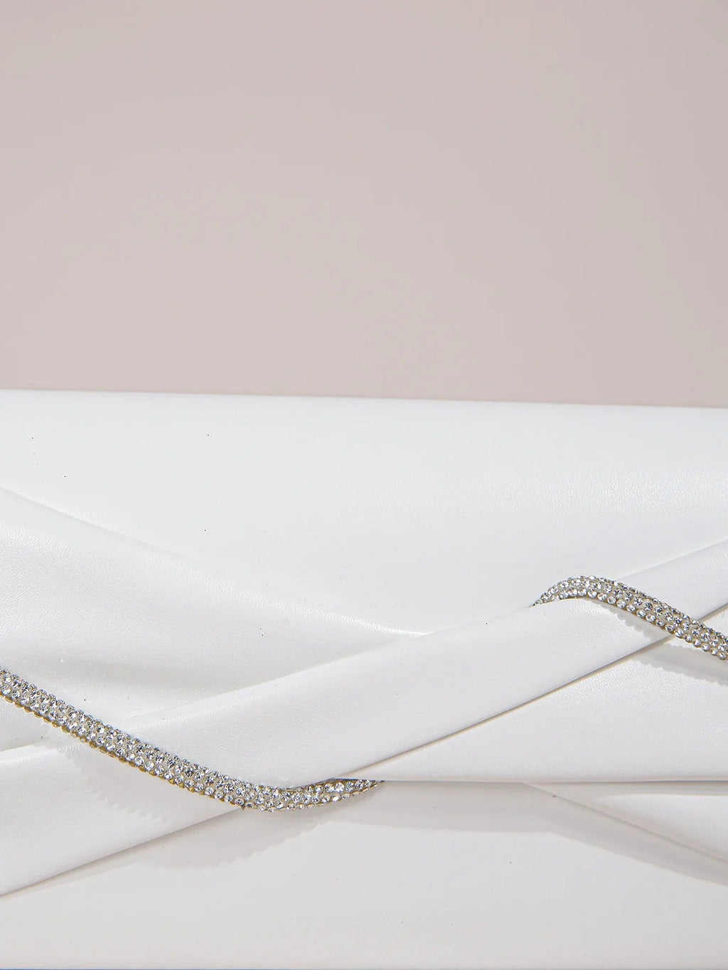 Hand Clutch Bag & Evening Clutch Bag for Women | Sparkling Crystal Rope Ruched Handbags & Glitter Envelope Purse for Party Girls - Luzilly Bridal & Apparel