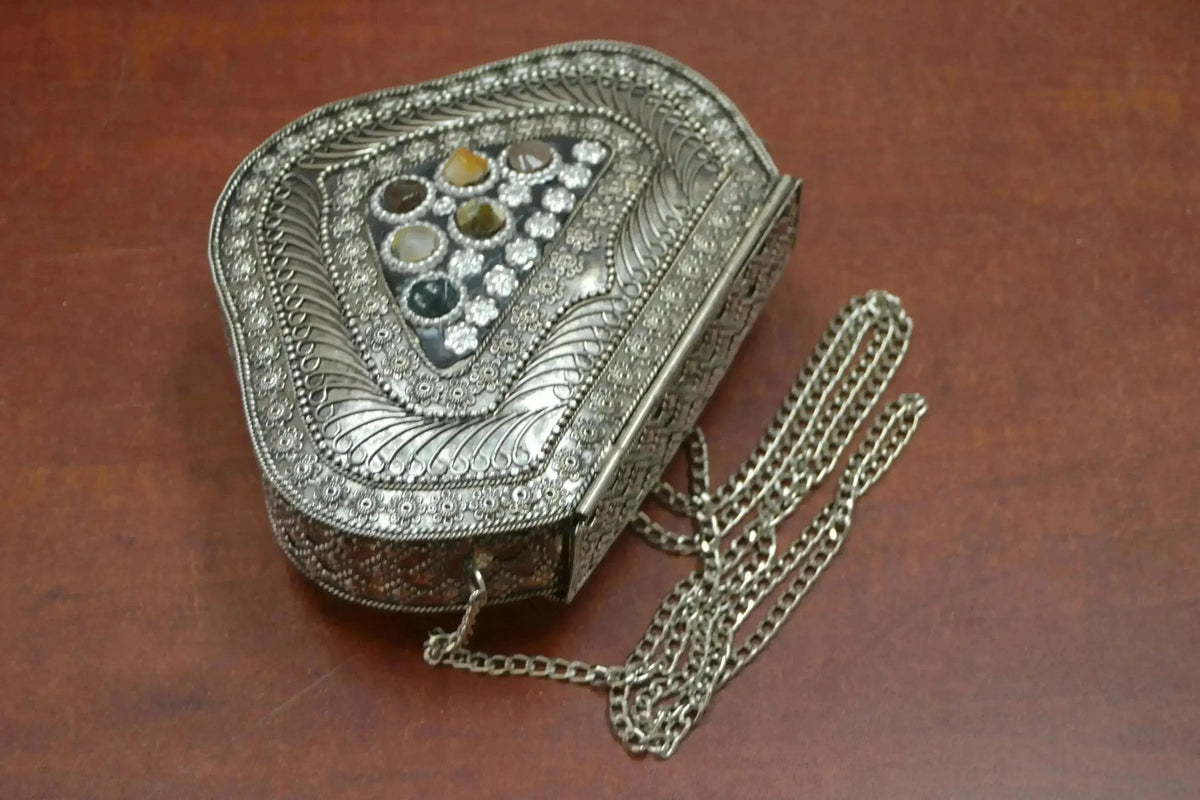 Handmade Brass Metal Evening Clutch - Luzilly Bridal & Apparel