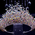 Handmade Crystal Bridal Crown and Set - Luzilly Bridal & Apparel