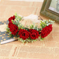 Handmade flower wreaths seaside vacation wedding accessories velvet adjustable hair accessories - Luzilly Bridal & Apparel