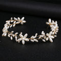 Handmade pearl twisted bead headwear wedding dress bride's hair accessories - Luzilly Bridal & Apparel