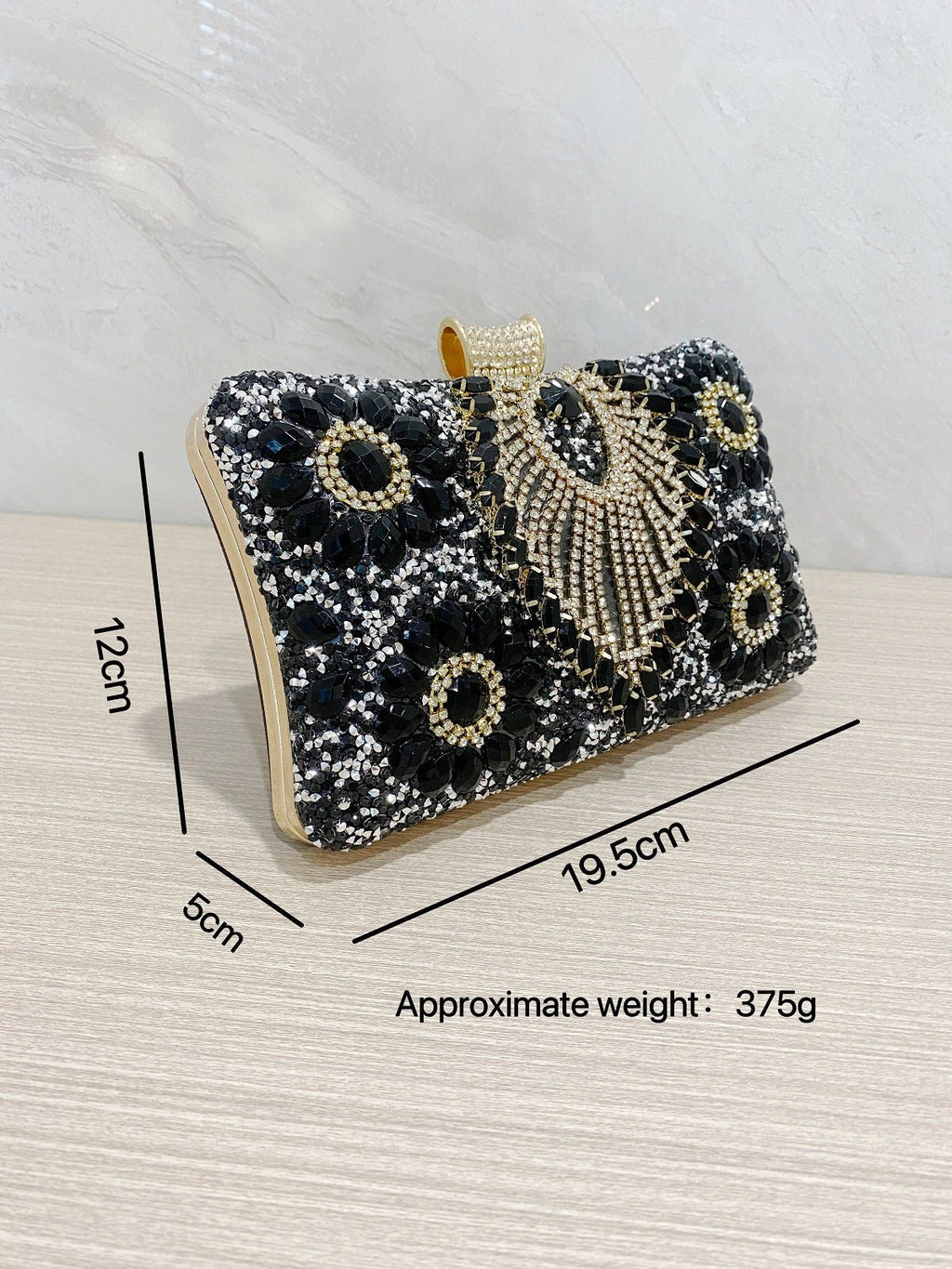 Handmade rhinestone bag, bar nightclub evening dress bag, wedding birthday banquet dress, banquet bag - Luzilly Bridal & Apparel