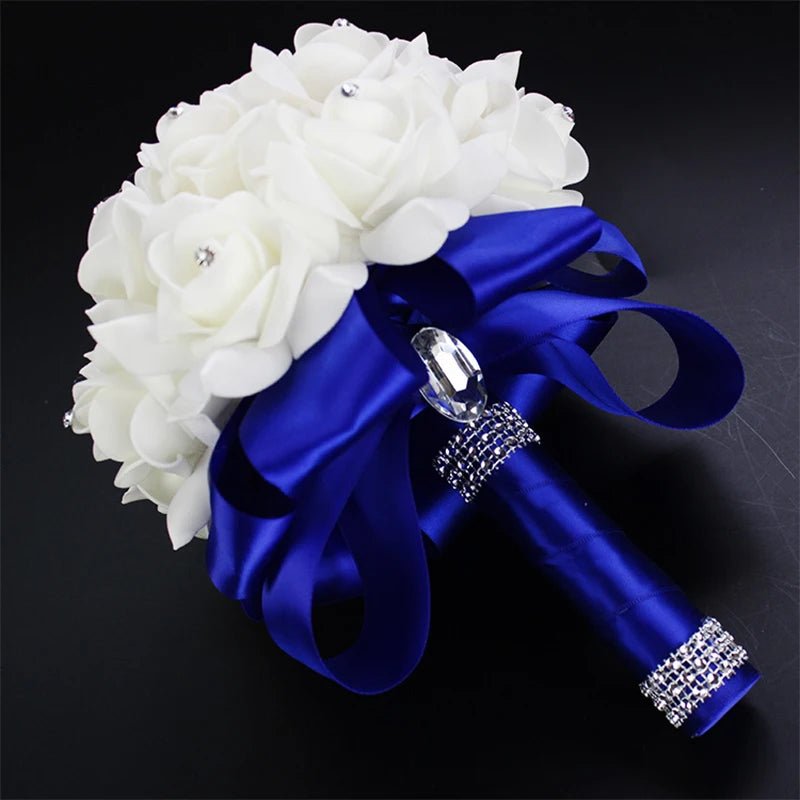 Handmade Rhinestone Rose Bridal Bouquet - Luzilly Bridal & Apparel