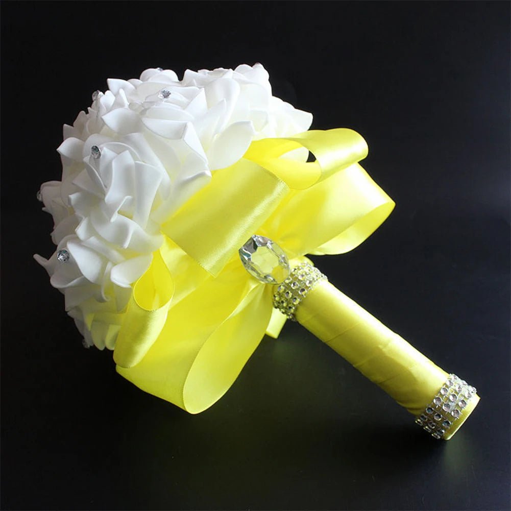 Handmade Rhinestone Rose Bridal Bouquet - Luzilly Bridal & Apparel