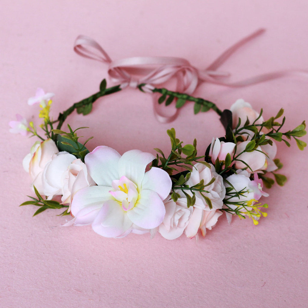 Hawaiian Vacation Wreath Headwear Beautiful Bridal Hairbands Wedding Hair Accessories Headwear Wreath - Luzilly Bridal & Apparel