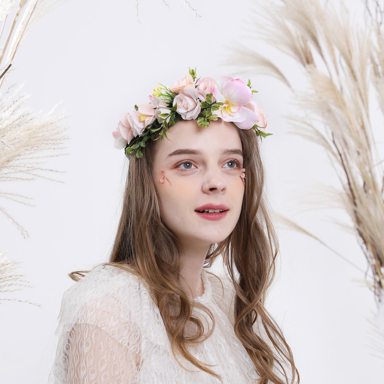 Hawaiian Vacation Wreath Headwear Beautiful Bridal Hairbands Wedding Hair Accessories Headwear Wreath - Luzilly Bridal & Apparel