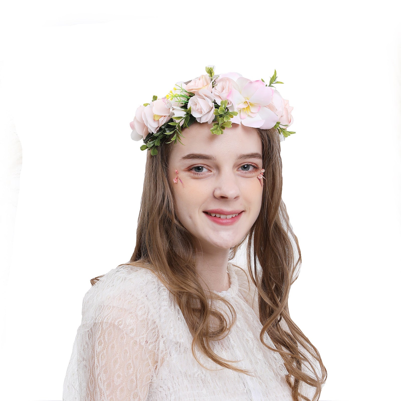 Hawaiian Vacation Wreath Headwear Beautiful Bridal Hairbands Wedding Hair Accessories Headwear Wreath - Luzilly Bridal & Apparel