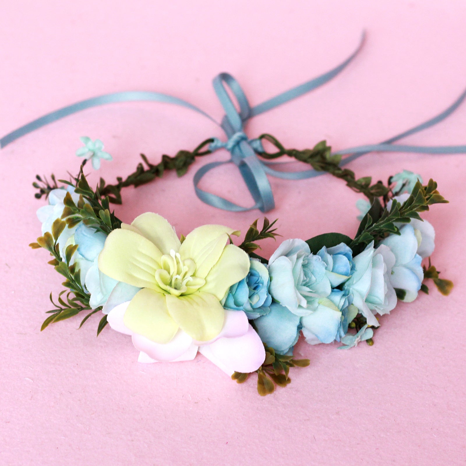 Hawaiian Vacation Wreath Headwear Beautiful Bridal Hairbands Wedding Hair Accessories Headwear Wreath - Luzilly Bridal & Apparel