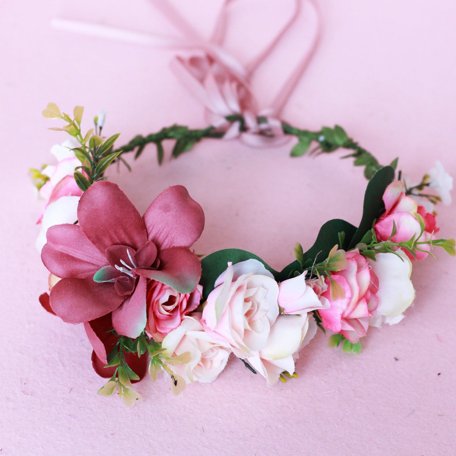 Hawaiian Vacation Wreath Headwear Beautiful Bridal Hairbands Wedding Hair Accessories Headwear Wreath - Luzilly Bridal & Apparel