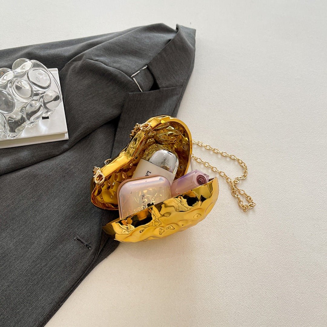 Heart Shaped Mini Purse – Elegant Acrylic Pericardium Chain Clutch, Perfect for Parties, Proms, Weddings, and Evening Out – Stylish Dinner Bag - Luzilly Bridal & Apparel