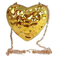Heart Shaped Mini Purse – Elegant Acrylic Pericardium Chain Clutch, Perfect for Parties, Proms, Weddings, and Evening Out – Stylish Dinner Bag - Luzilly Bridal & Apparel