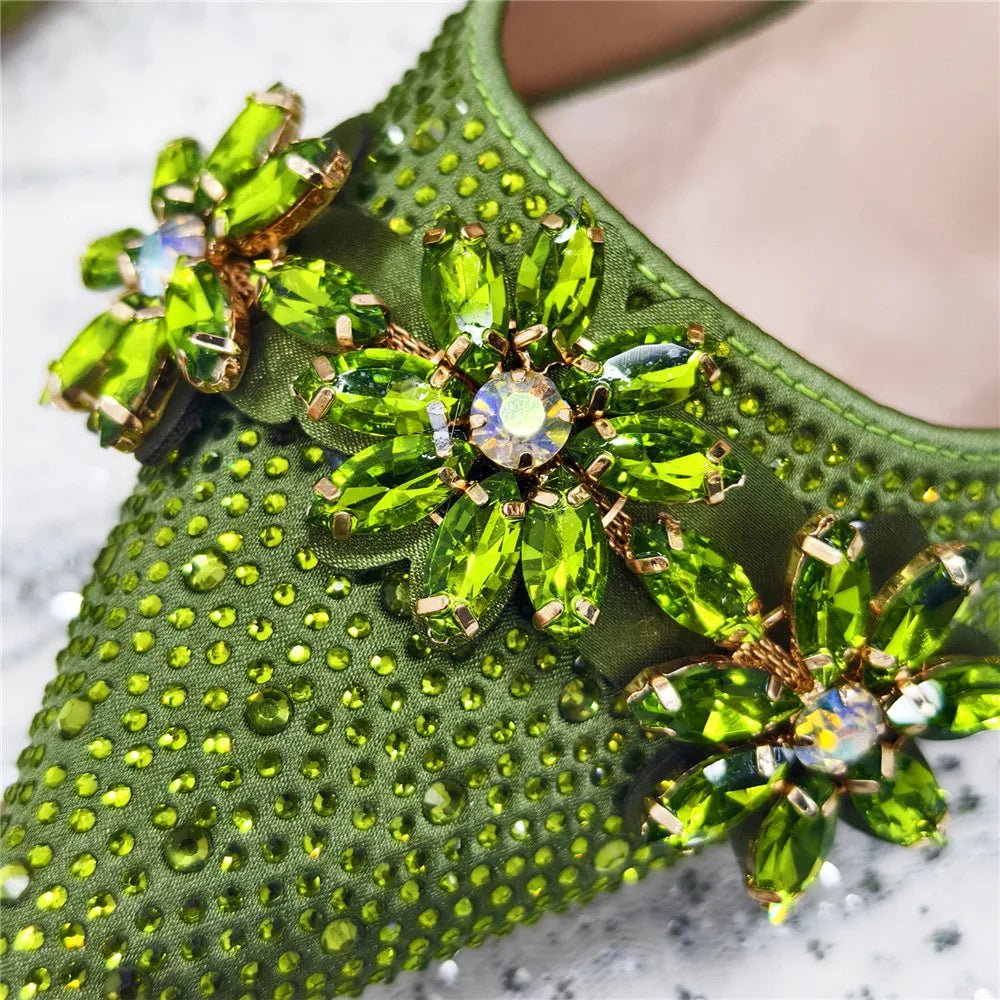 High Heels Shoes and Bags Set With Rhinestone - Luzilly Bridal & Apparel