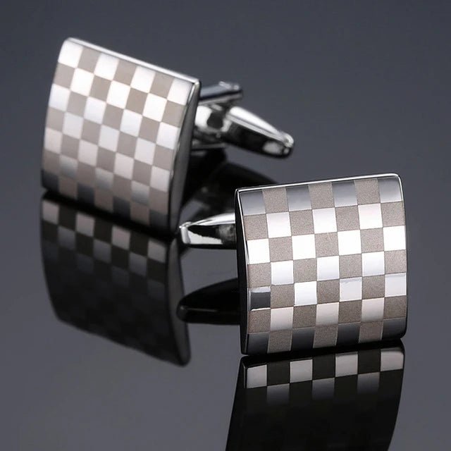 High Quality Copper Cufflinks Luxury Cuff Links Mens French Square Button Shirts Accessories Business Jewelry - Luzilly Bridal & Apparel