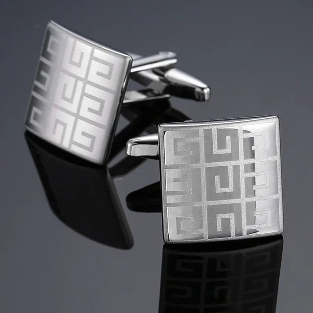 High Quality Copper Cufflinks Luxury Cuff Links Mens French Square Button Shirts Accessories Business Jewelry - Luzilly Bridal & Apparel