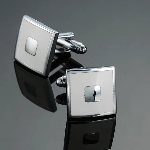 High Quality Copper Cufflinks Luxury Cuff Links Mens French Square Button Shirts Accessories Business Jewelry - Luzilly Bridal & Apparel