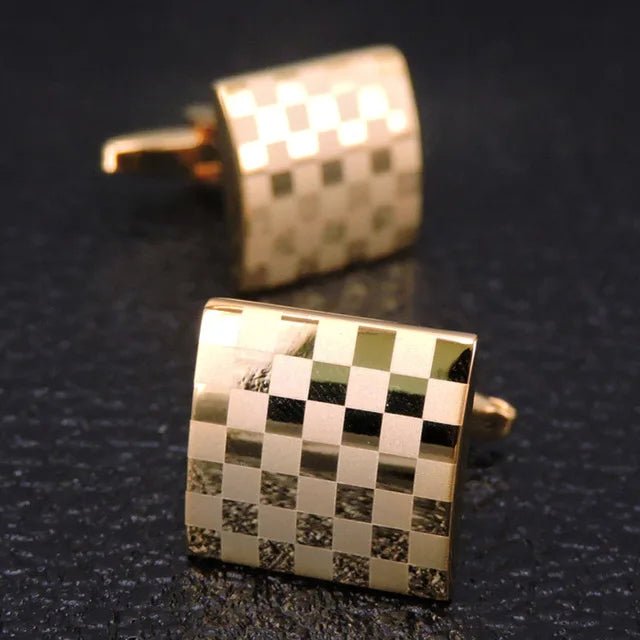 High Quality Copper Cufflinks Luxury Cuff Links Mens French Square Button Shirts Accessories Business Jewelry - Luzilly Bridal & Apparel