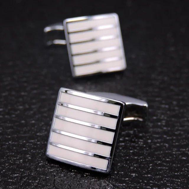 High Quality Copper Cufflinks Luxury Cuff Links Mens French Square Button Shirts Accessories Business Jewelry - Luzilly Bridal & Apparel