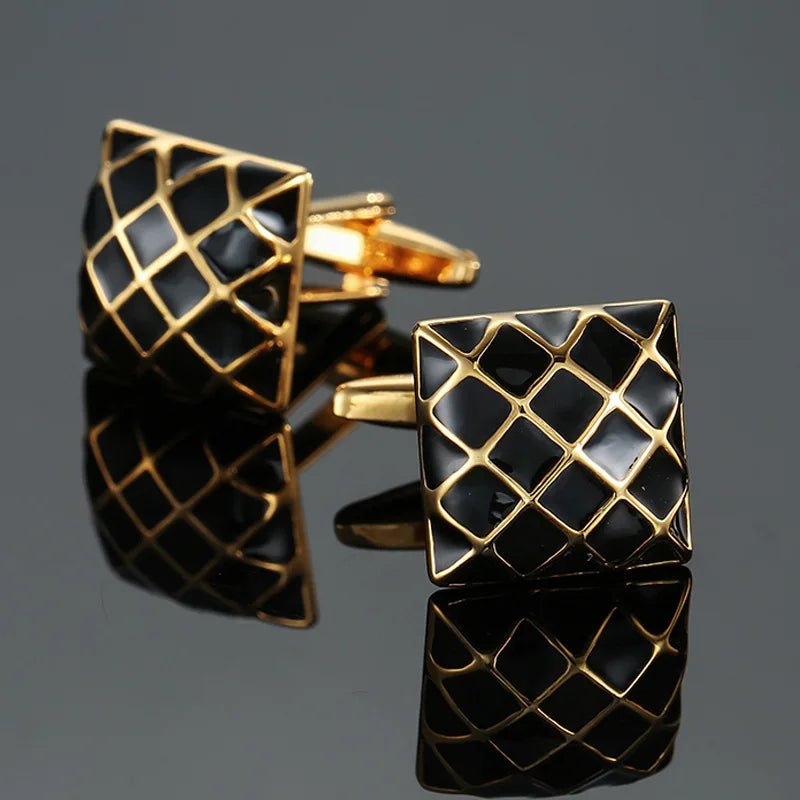 High Quality Copper Cufflinks Luxury Cuff Links Mens French Square Button Shirts Accessories Business Jewelry - Luzilly Bridal & Apparel