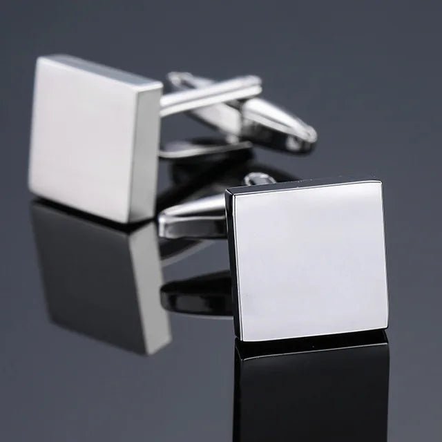 High Quality Copper Cufflinks Luxury Cuff Links Mens French Square Button Shirts Accessories Business Jewelry - Luzilly Bridal & Apparel