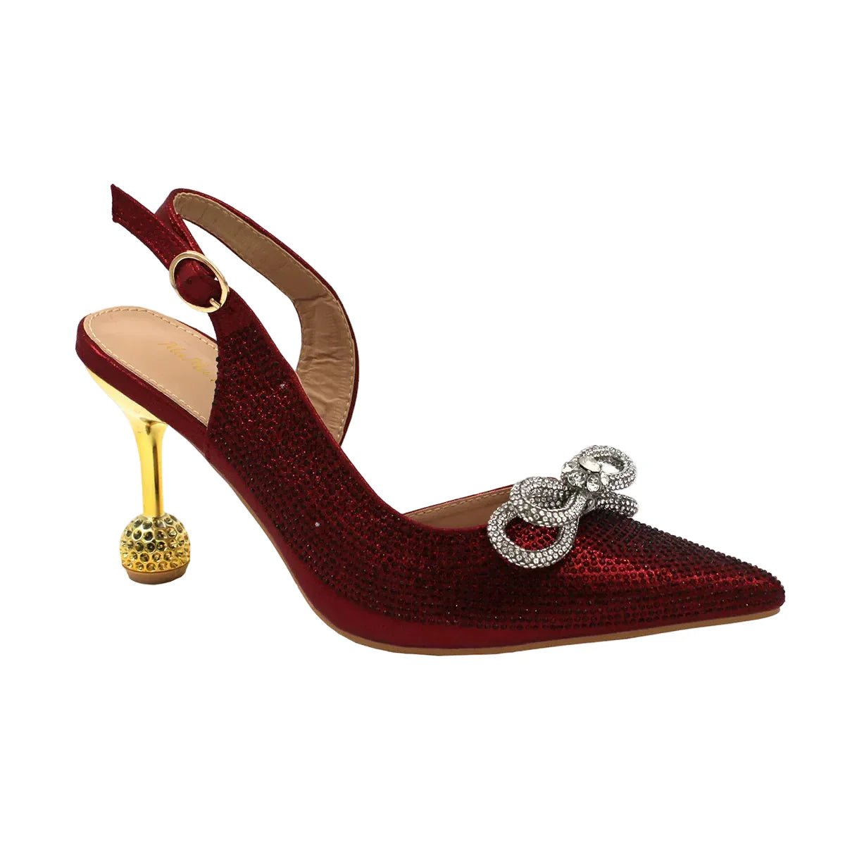 High-Quality Ladies Sandal Shoes Matching Bag Set EDR321 - Luzilly Bridal & Apparel