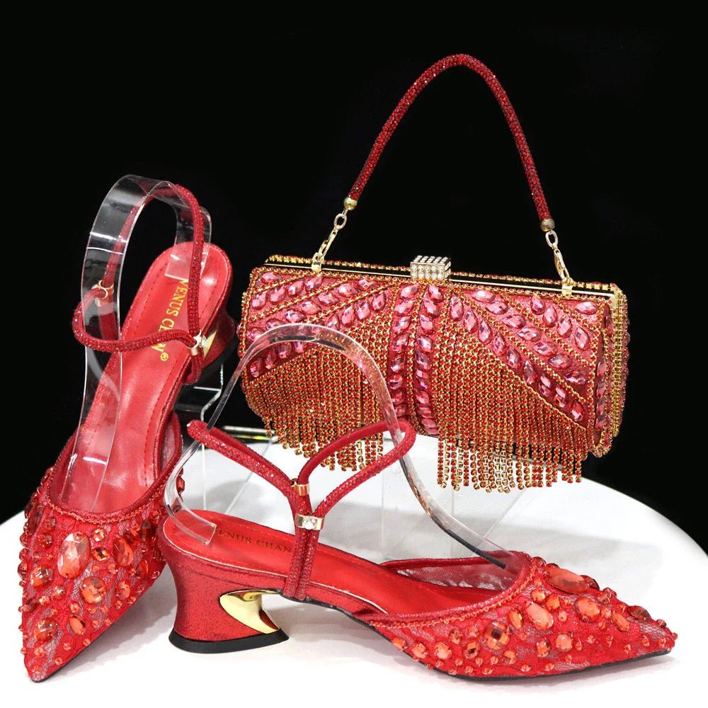 High Quality Ladies Shoes And Bags Set HAQ1-5 - Luzilly Bridal & Apparel