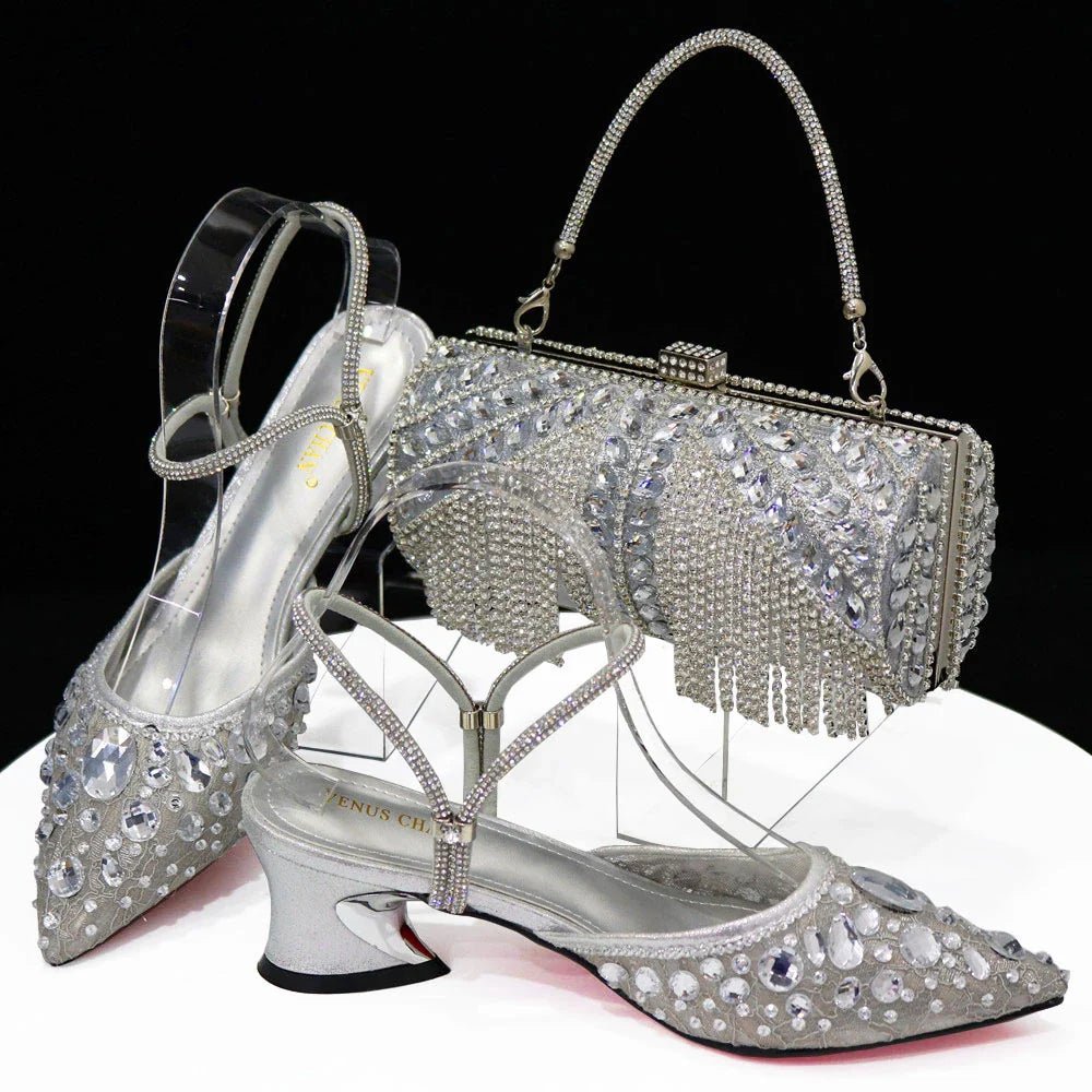 High Quality Ladies Shoes And Bags Set HAQ1-5 - Luzilly Bridal & Apparel
