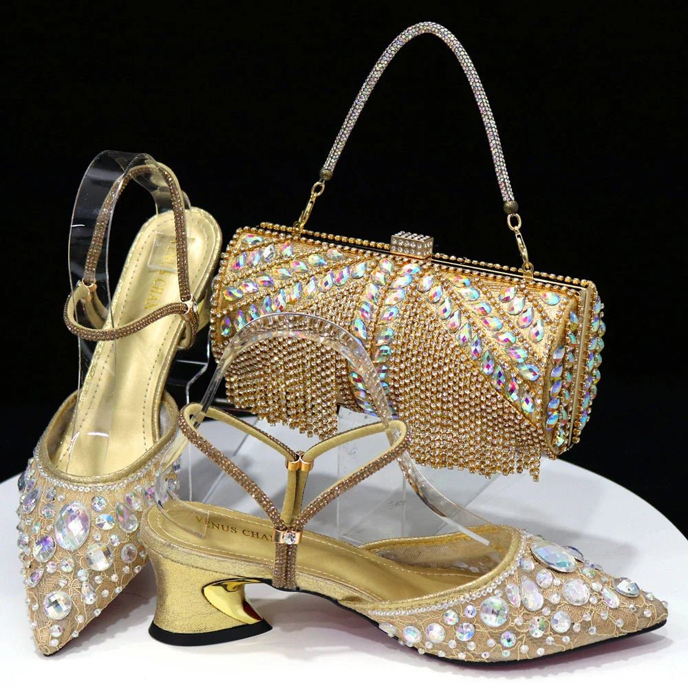 High Quality Ladies Shoes And Bags Set HAQ1-5 - Luzilly Bridal & Apparel