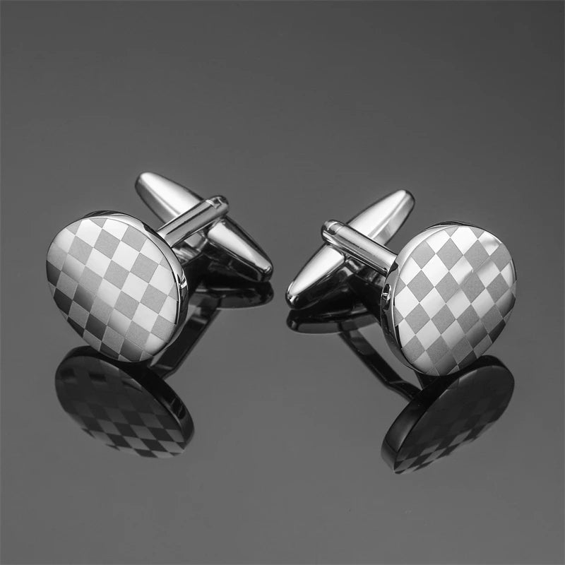 High quality men's French shirt cufflinks brand new fashion laser metal Chinese knot cufflinks manufacturer wholesale - Luzilly Bridal & Apparel