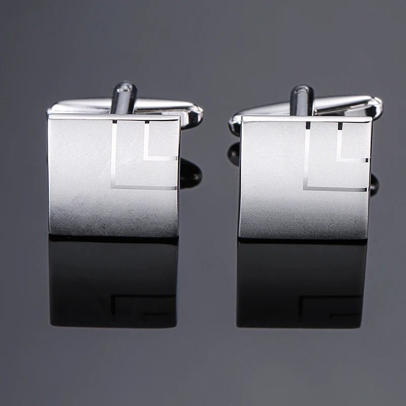 High quality men's French shirt cufflinks brand new fashion laser metal Chinese knot cufflinks manufacturer wholesale - Luzilly Bridal & Apparel