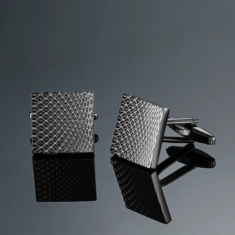 High quality men's French shirt cufflinks brand new fashion laser metal Chinese knot cufflinks manufacturer wholesale - Luzilly Bridal & Apparel